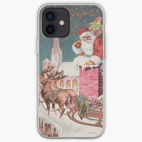 Santa Clause at the Chimney iPhone Soft Case