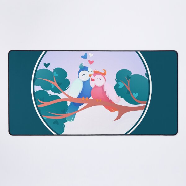 Item preview, Valentine's day Special  - Romantic bird couple designed and sold by ZafranOnline.