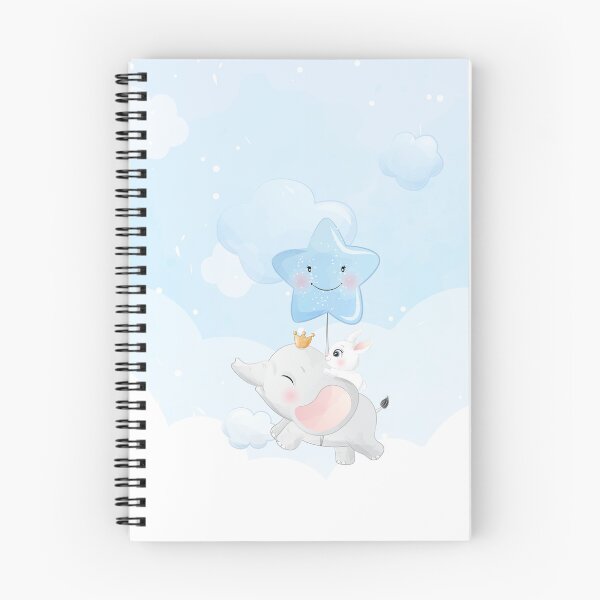 Item preview, Cute Elephant with Cute Rabbit and Star designed and sold by ZafranOnline.