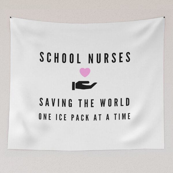 Item preview, School Nurses saving the world one ice pack at a time, cool design for School Nurses designed and sold by Sun Rise.