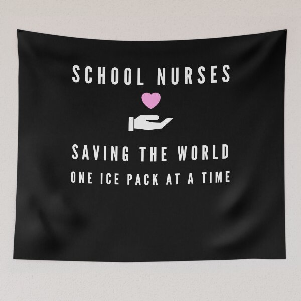 Item preview, School nurses saving the world one ice pack at a time, cool design for School Nurses designed and sold by Sun Rise.