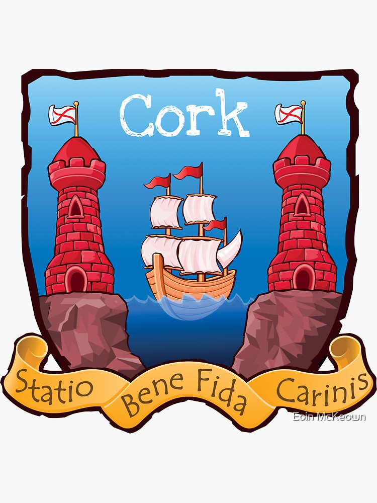 "Cork City Coat of Arms" Sticker for Sale by Eoinymac Redbubble