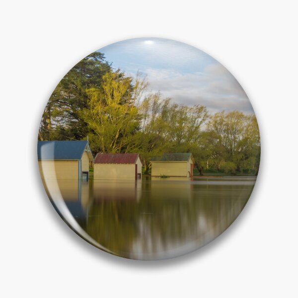 Item preview, Boat Huts on Lake Wendouree, Ballarat designed and sold by susanzentay.