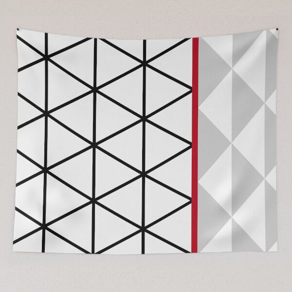 Item preview, Abstract Triangle Red Gray designed and sold by BeatrisVeres.