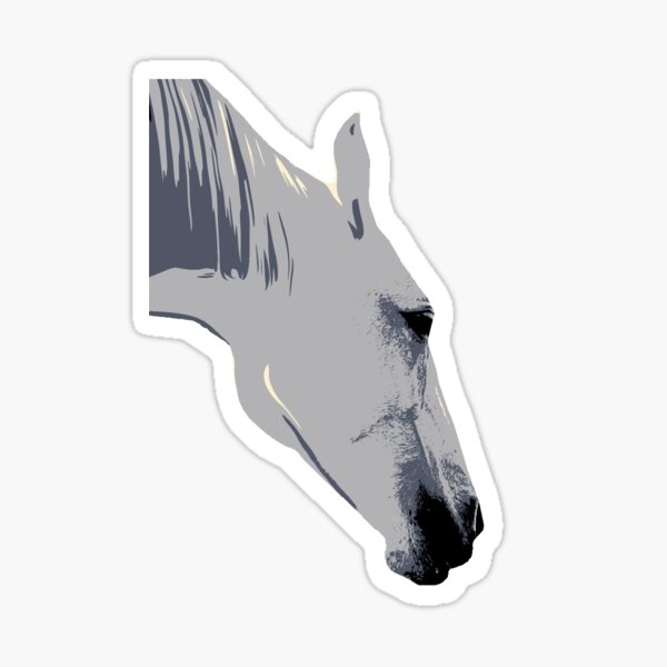 Retro Horse Art Sticker