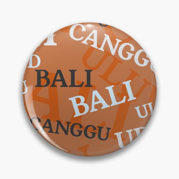 Item preview, Bali Canggu Ubud Uluwatu Indonesia Pattern Orange Blue designed and sold by cashewdays.