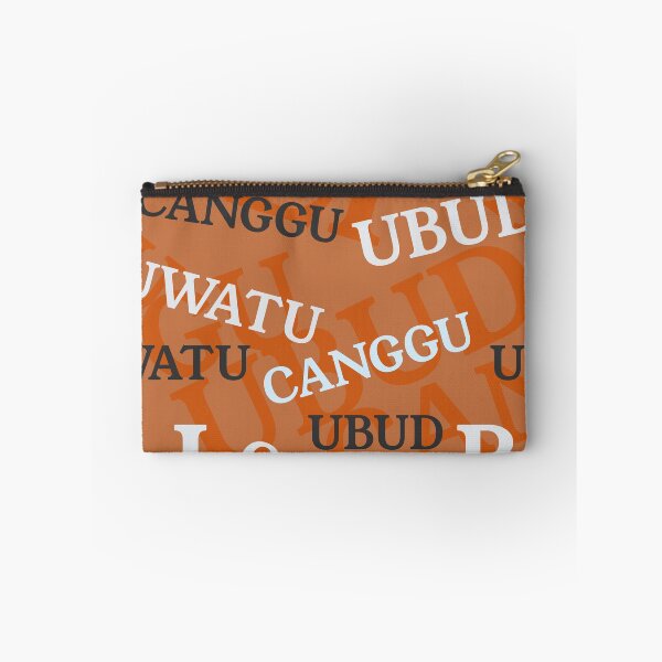 Item preview, Bali Canggu Ubud Uluwatu Indonesia Pattern Orange Blue designed and sold by cashewdays.