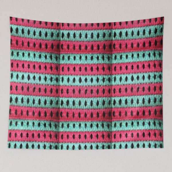 Item preview, Yarn Art (pink, turquoise, black) designed and sold by Scott and Mary Schneider art_photography.