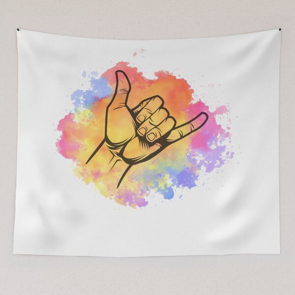 Item preview, Shaka greeting hand sign designed and sold by DE-Couple.