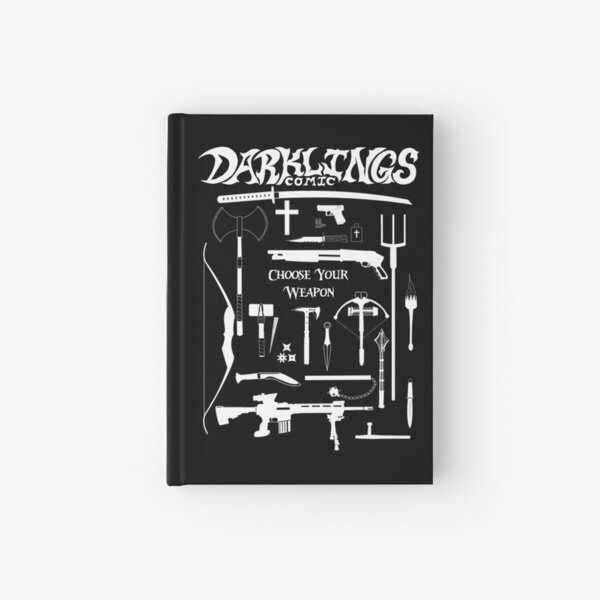 Darklings: Choose Your Weapon - White Hardcover Journal