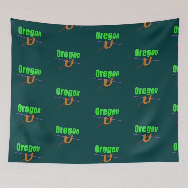 Item preview, Oregon U abstract design designed and sold by lobodelnoir.