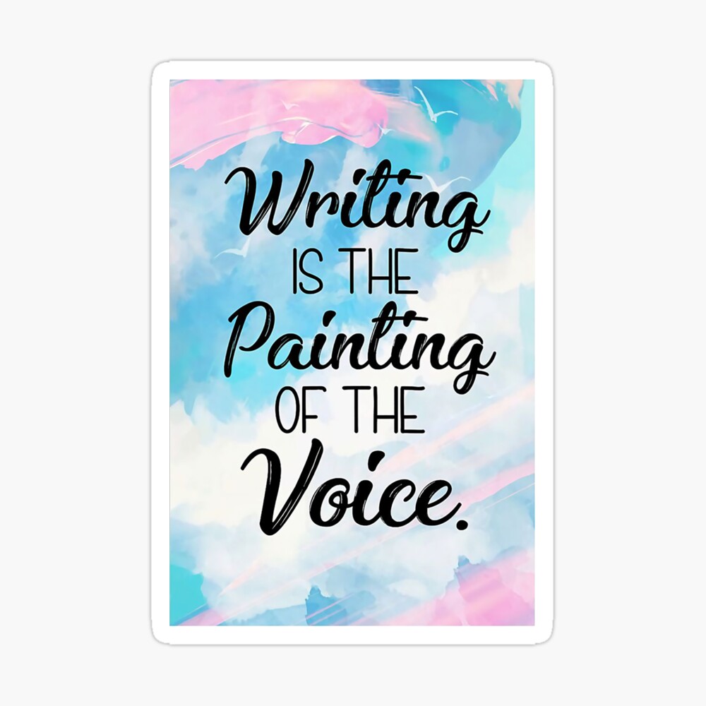 Writing is the Painting of the Voice Tote Bag Writer Gift 