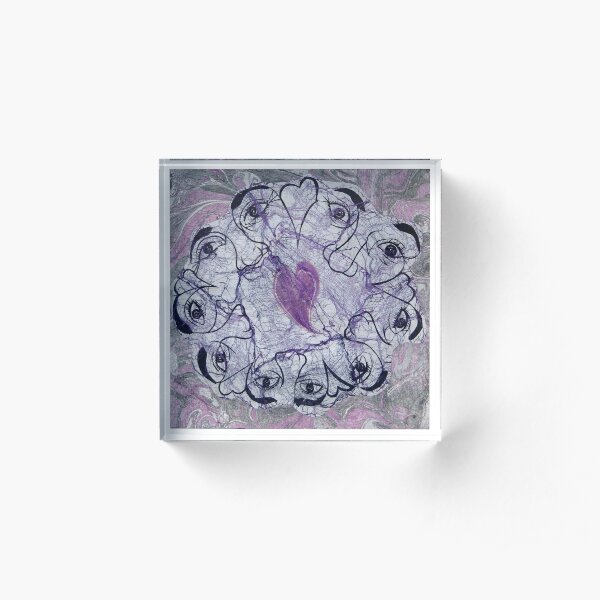 Connected by the Web of Love Acrylic Block