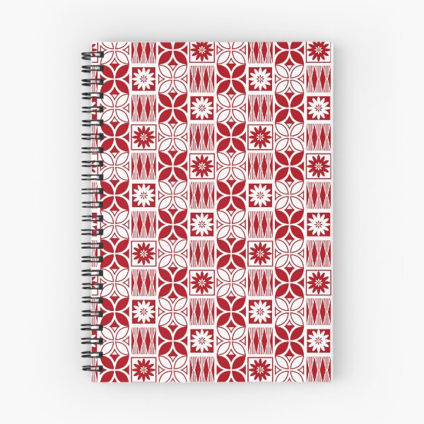 Item preview, Pasifika Marawalesi Pattern - Red 1 Flowers designed and sold by lolomastudio.