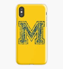 M Blue Vintage iPhone Case