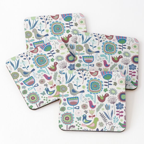 Artikelvorschau, Vögel und Blüten - Iznik - Hübsches Blumenvogelmuster von Cecca Designs entworfen und verkauft von Cecca-Designs.