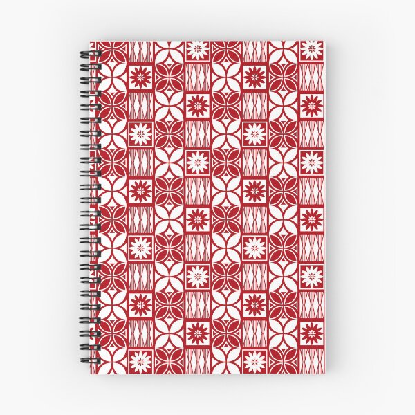 Item preview, Pasifika Marawalesi Pattern - Red 2 Flowers designed and sold by lolomastudio.