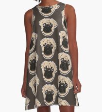 Vestido acampanado Pug Me