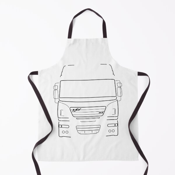 Item preview, Classic ERF ECX lorry black outline graphic designed and sold by soitwouldseem.