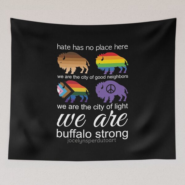 Item preview, Hate has no place here, Buffalo, NY - All proceeds from this art will go to EPIC and FeedMoreWNY - Thank you!  designed and sold by Jocelyn Sperduto Art.