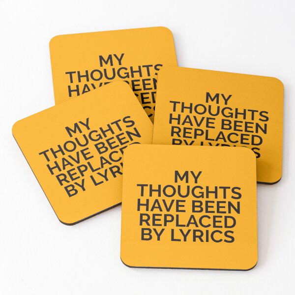 Item preview, My Thoughts Have Been Replaced by Lyrics Funny Cool Best color art designed and sold by artdragongift 15.