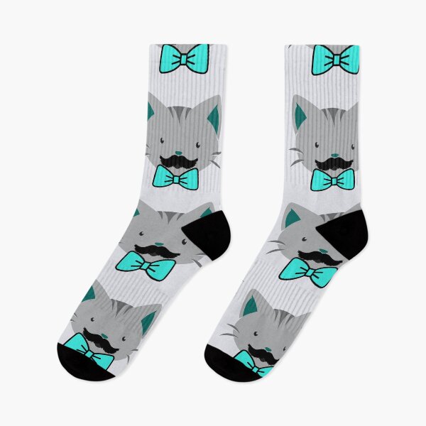 Aperçu de l'œuvre Chat avec une moustache, chat drôle avec une moustache bleue. créée et vendue par EMIPRINCESS.