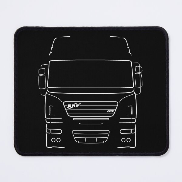 Item preview, Classic ERF ECX lorry white outline graphic designed and sold by soitwouldseem.