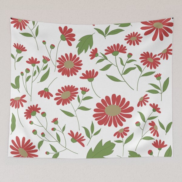 Item preview, Red floral design (colour palette, color palete) designed and sold by Sanaura.