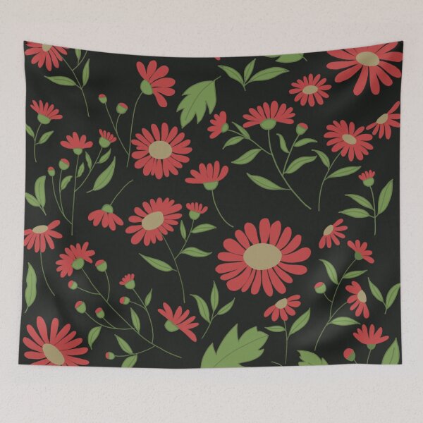 Item preview, Red floral design (colour palette, color palete) designed and sold by Sanaura.