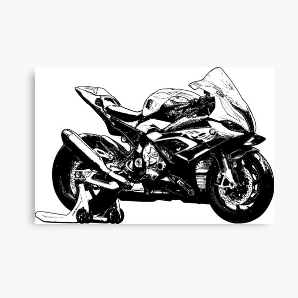 Poster Print Art A1 A2 A3 A4 1659 NEW BMW S 1000 RR BLACK Motorbike Poster 