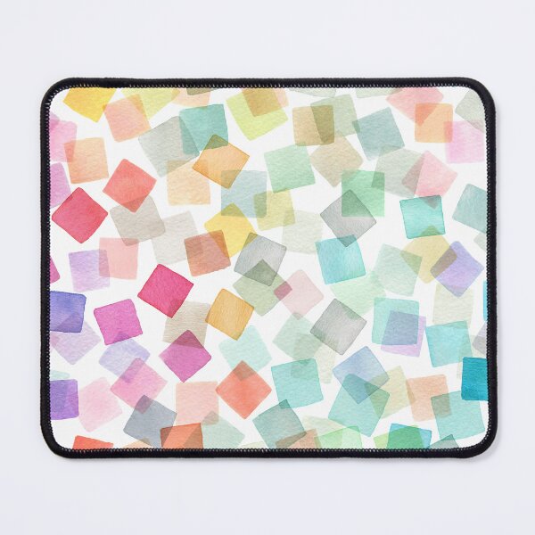 Item preview, Multicolored Confetti Party Mascot - Rainbow Squares Geometric Print designed and sold by ninoladesign.