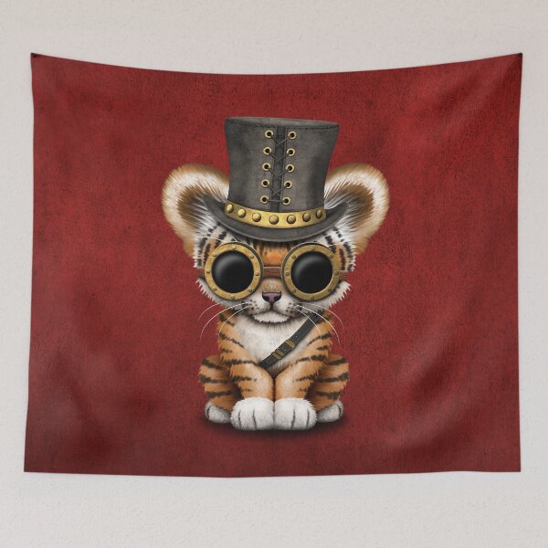 Item preview, Steampunk Baby Tiger Cub designed and sold by JeffBartels.