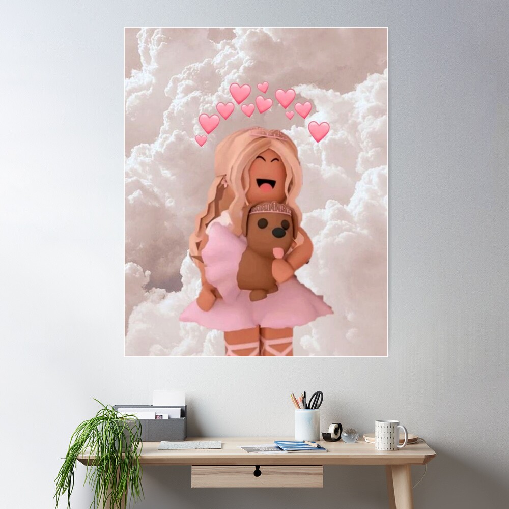 Wallpaper Roblox Girl Custom Poster Print Wall Decor