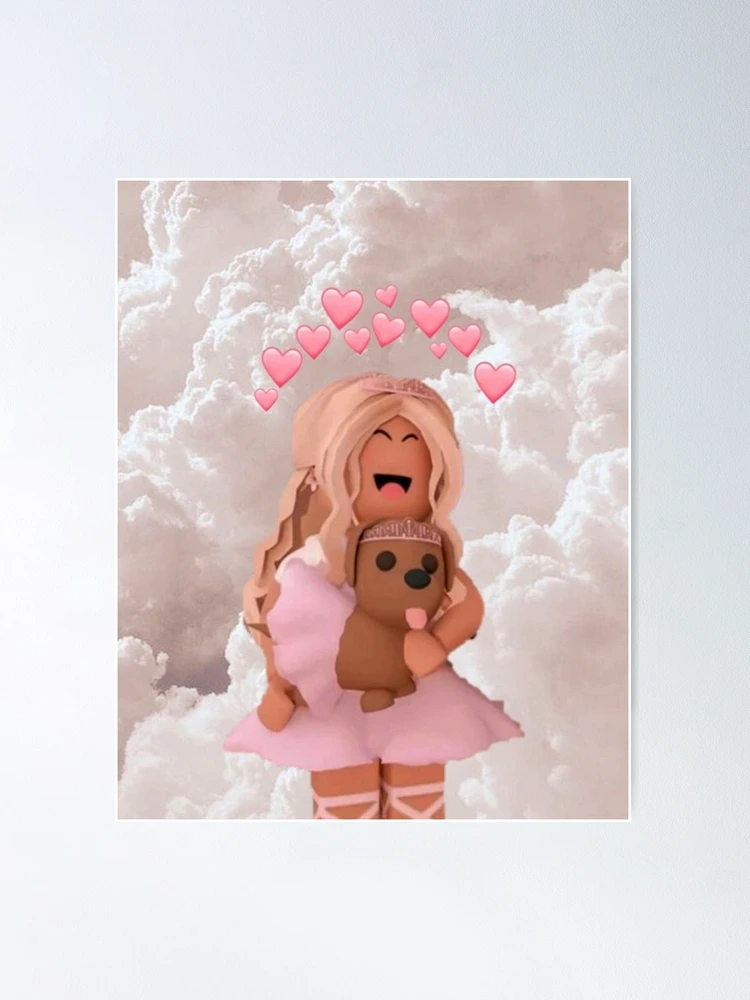 Roblox Girl, teddy bear, HD phone wallpaper