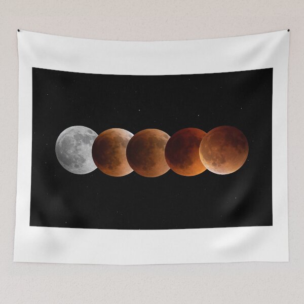 Item preview, Super Flower Blood moon - Lunar eclipse designed and sold by James Cumming.