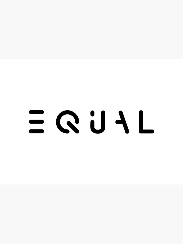 equal-word-creative-artwork-for-white-poster-for-sale-by-nick