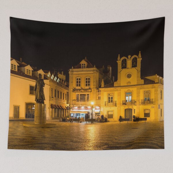 Item preview, A Portuguese Irish Pub - Cascais Portugal Night Magic designed and sold by Georgia Mizuleva.