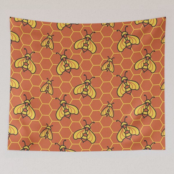 Item preview, Bees, bee pattern designed and sold by DerSenat.