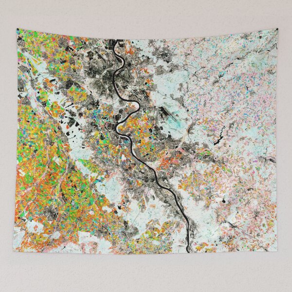Item preview, Rhine River, Germany from space designed and sold by Raureif.