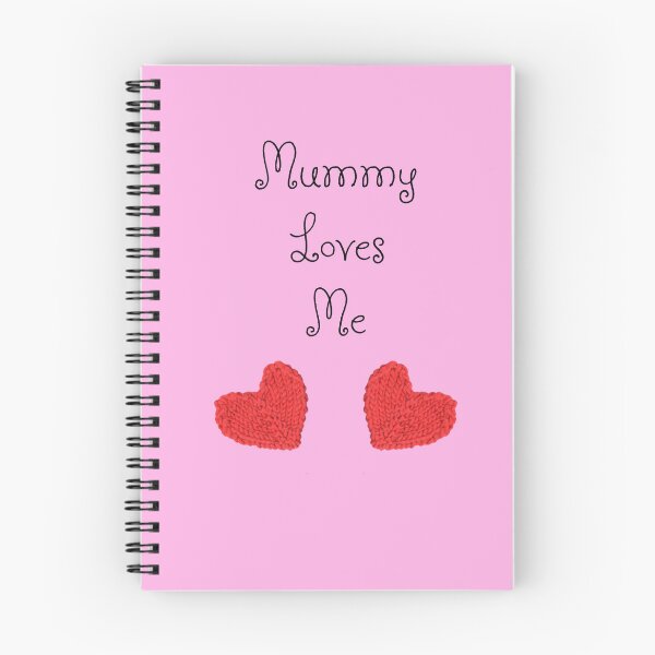 Item preview, Mummy Loves Me - with Two Red Hearts designed and sold by KeksWorkroom.