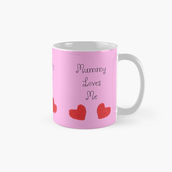 Item preview, Mummy Loves Me - with Two Red Hearts designed and sold by KeksWorkroom.