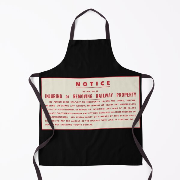 Item preview, Notice Injuring or removing railway property  designed and sold by Green-over-red.