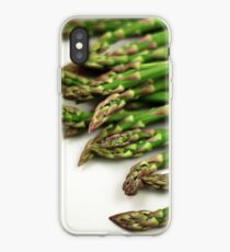 A close up image of fresh asparagus iPhone Case