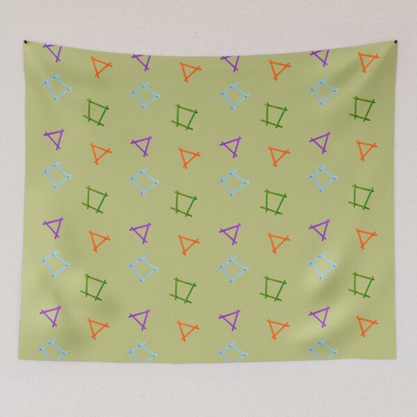 Item preview, Popsicle Stick Geometry - Green Version designed and sold by KeksWorkroom.