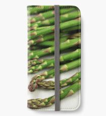 A close up image of fresh asparagus iPhone Wallet/Case/Skin