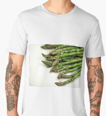 A close up image of fresh asparagus Men's Premium T-Shirt