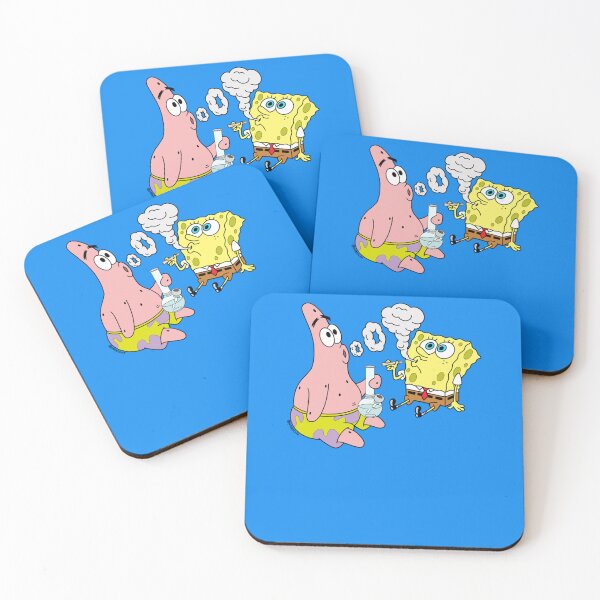 Item preview, Spongebob And Patrick Smoking Weed Cannabis Cartoon Art  T-Shirt designed and sold by KunNoel.
