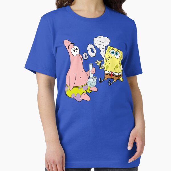 Item preview, Spongebob And Patrick Smoking Weed Cannabis Cartoon Art  T-Shirt designed and sold by KunNoel.