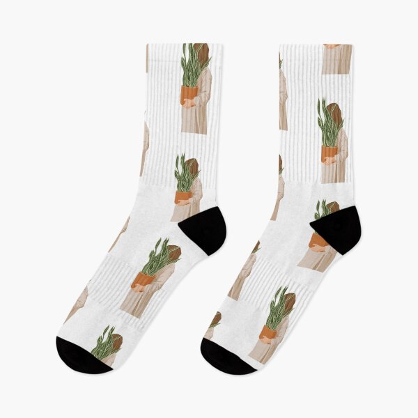Item preview, Woman holding Snake Plant designed and sold by zykydesigns.