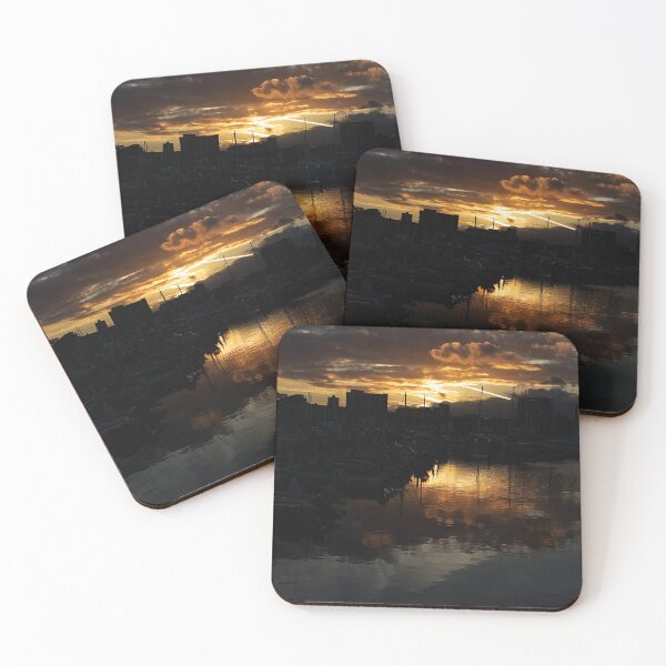 Item preview, Sunset over Sutton Harbour Plymouth designed and sold by days-photographic.